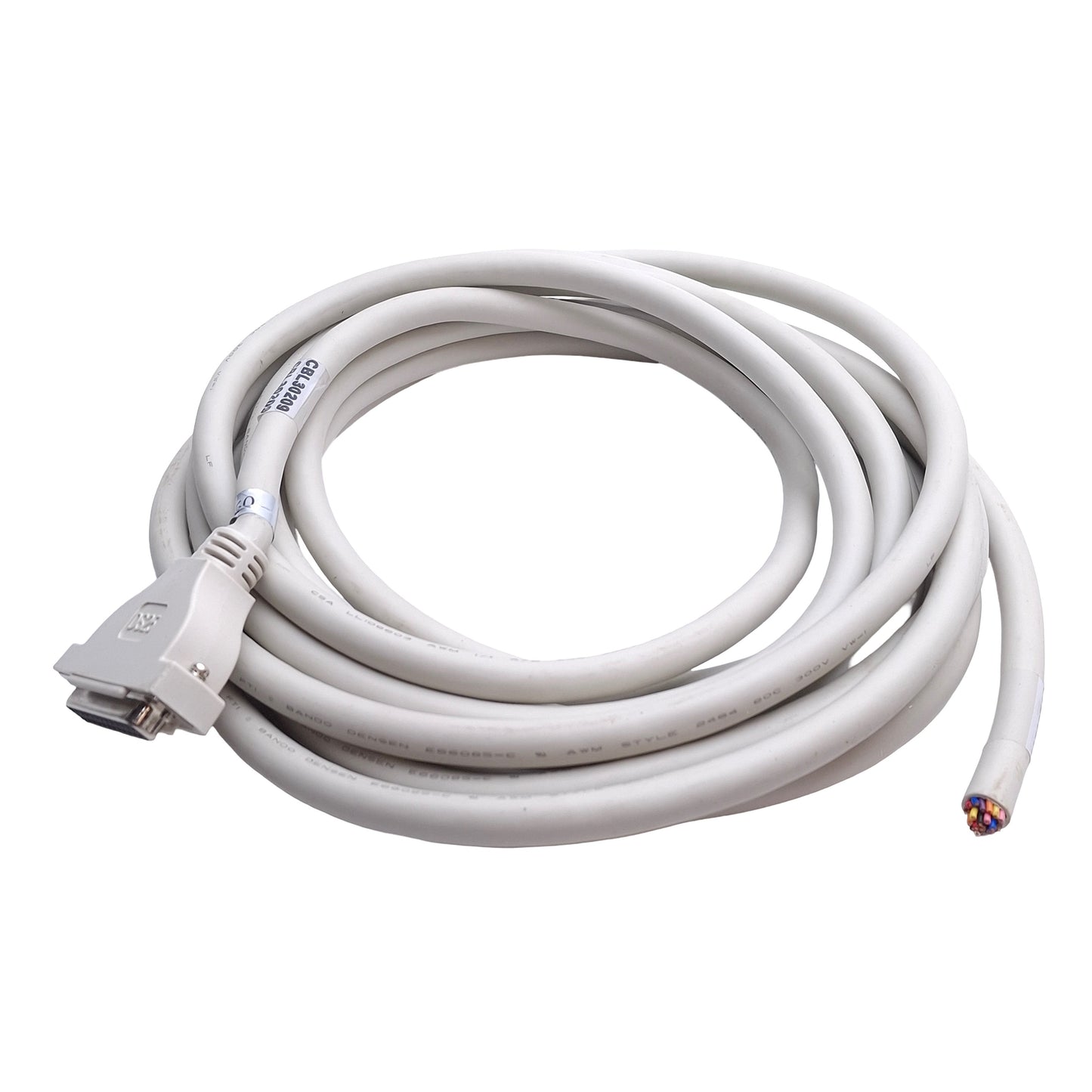 Used SMC AXT100-DS25 D-Sub Connector Cable Assembly DB25F to Flying Leads, 5m Length