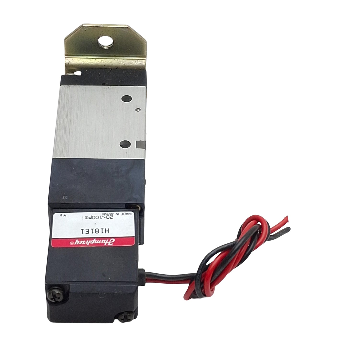 Used Humphrey H181E1 Solenoid Valve, 3-Port 1/8in NPT, 20-100psi, 24VDC Coil