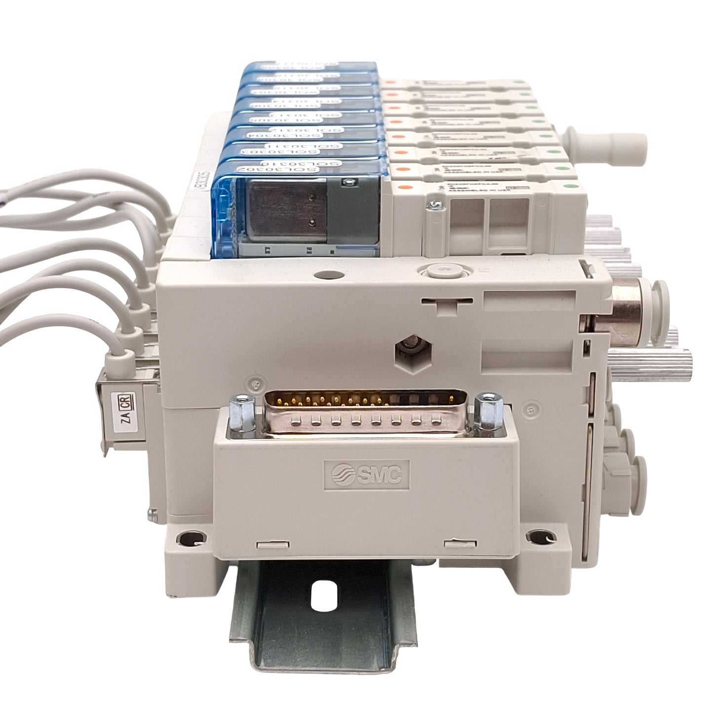 New – Open box SMC ZKM08F-B-CPY-E/1K88 Vacuum Ejector Manifold, 8-Station, 0 to -101kPa, DB25