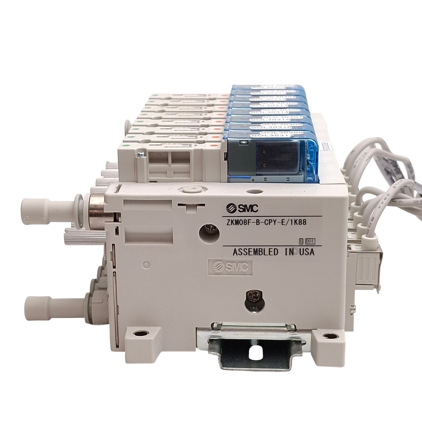 New – Open box SMC ZKM08F-B-CPY-E/1K88 Vacuum Ejector Manifold, 8-Station, 0 to -101kPa, DB25