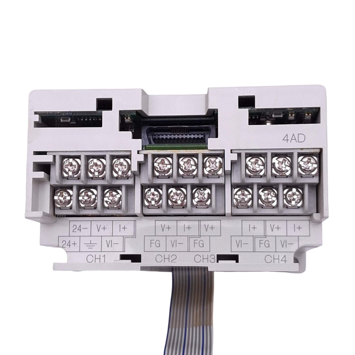 Used Mitsubishi FX2N-4AD Special Function Block for MELSEC PLC, A/D 4-Channel, 24VDC