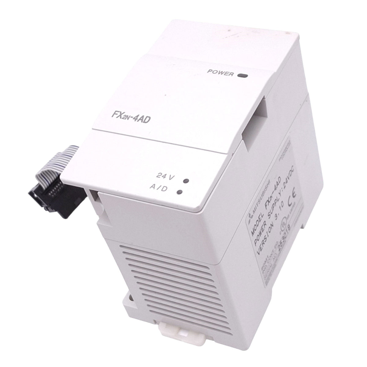 Used Mitsubishi FX2N-4AD Special Function Block for MELSEC PLC, A/D 4-Channel, 24VDC