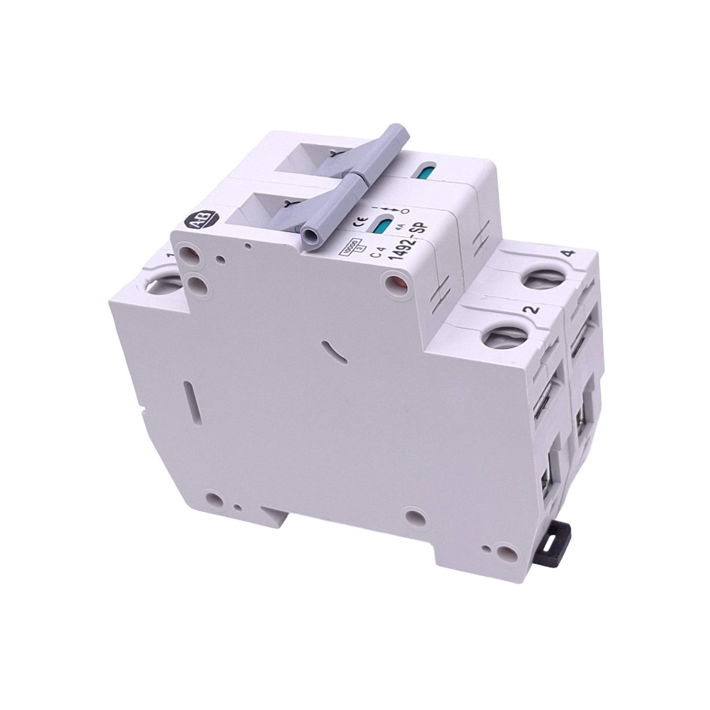 New Allen Bradley 1492-SP2C040 Circuit Breaker, 2-Pole 4A, 415VAC, DIN Rail