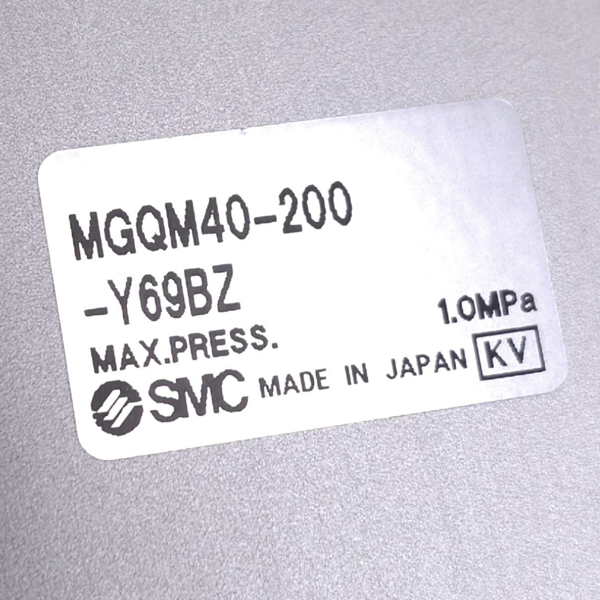 Used SMC MGQM40-200-Y69BZ Compact Guided Cylinder, 40mm Bore, 200mm Stroke, 1.0MPa