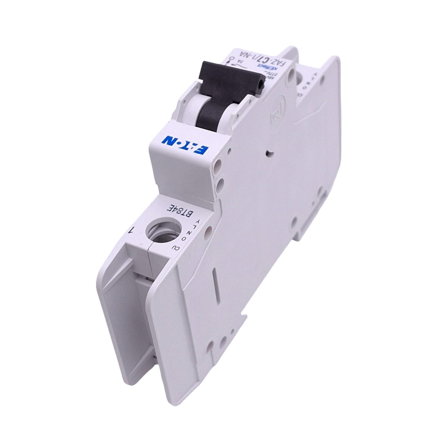Used Eaton FAZ-C7/1-NA-SP Circuit Breaker, 1-Pole 7A, 277VAC/48VDC Max, DIN Rail