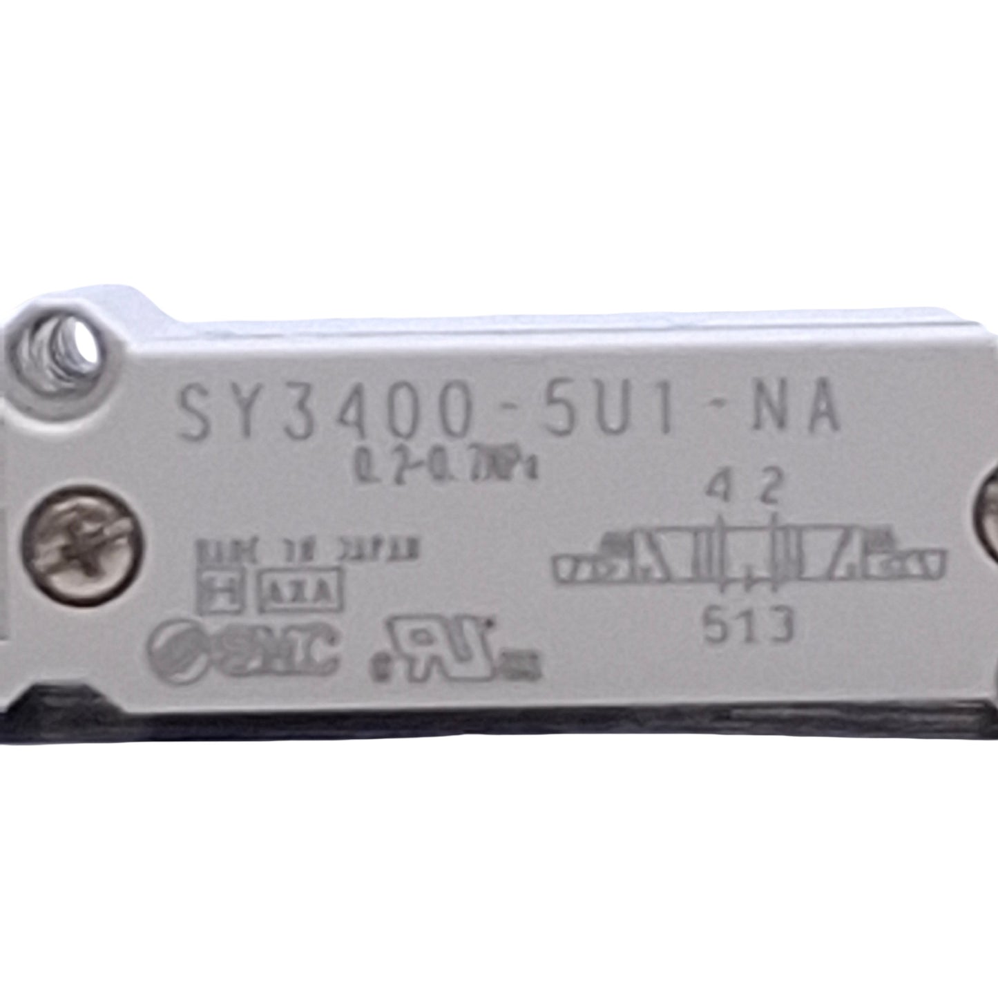 Used SMC SY3400-5U1-NA Solenoid Valve 3-Position 5-Port, 0.7MPa Max, 24VDC Coil