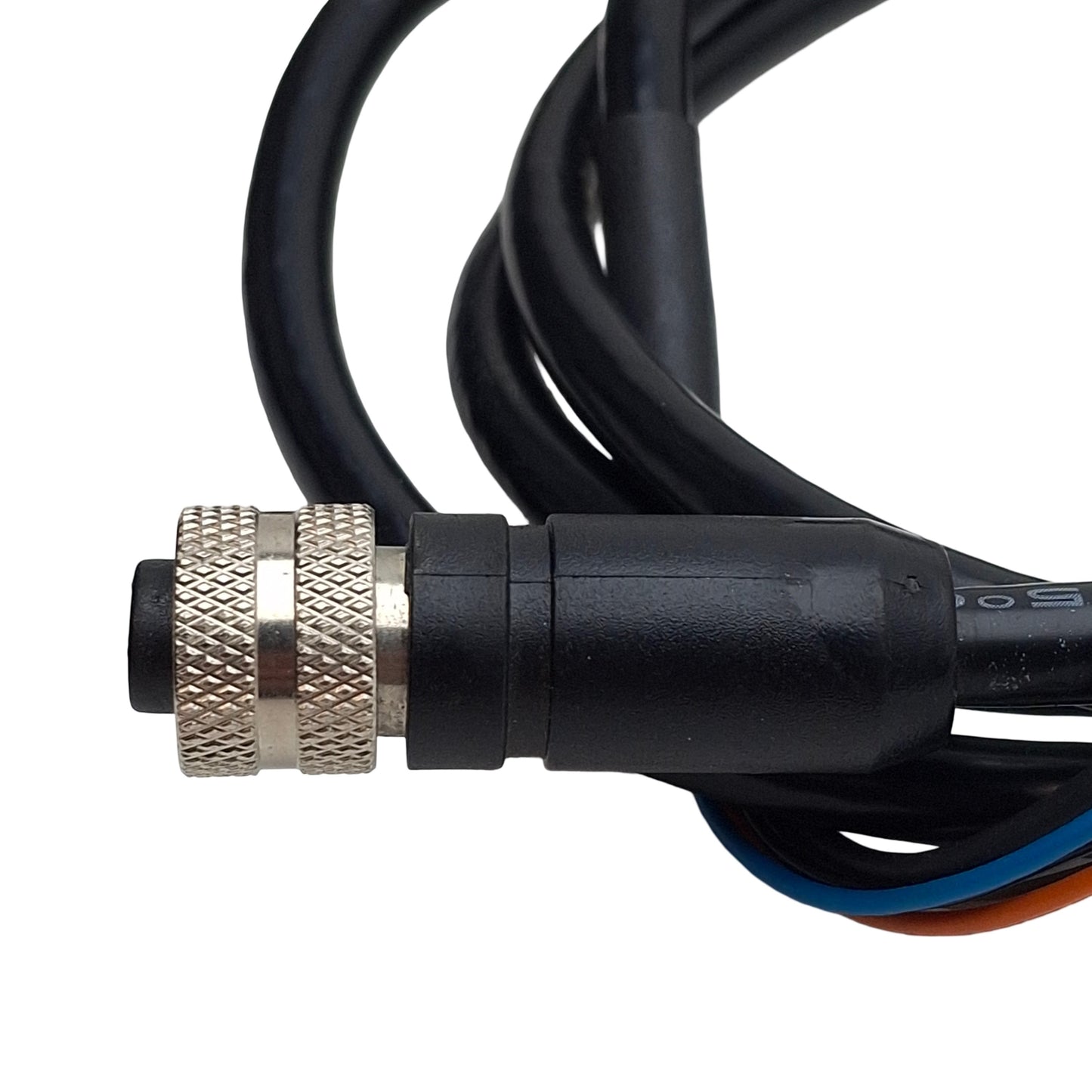 Used Omron STI 60568-0030 Light Curtain Cable, M12 5-Pin Female to Flying Leads, 4ft