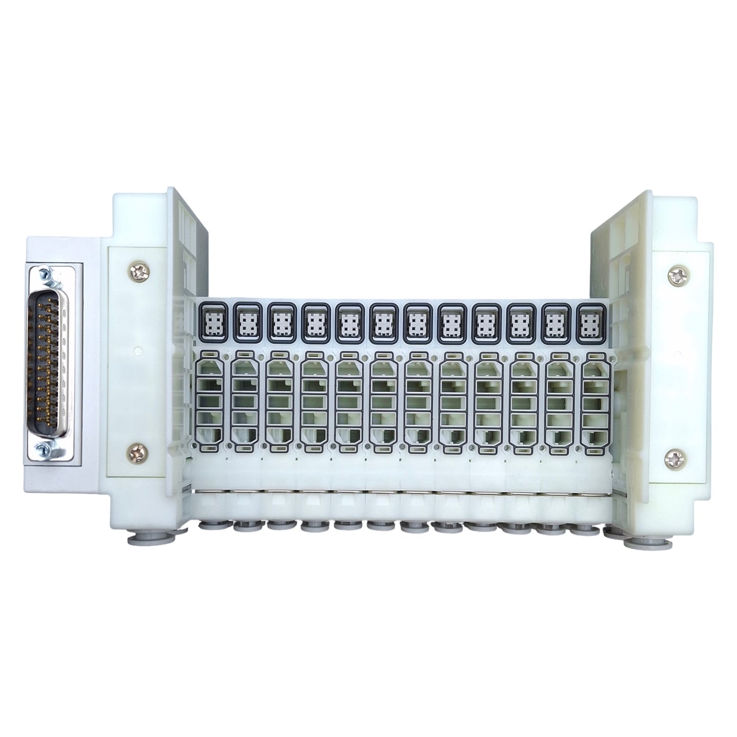 Used SMC SS5Y3-10F1-12B-N1 Manifold Base 12-Station, ø1/8" One-Touch, 25-Pin D-Sub