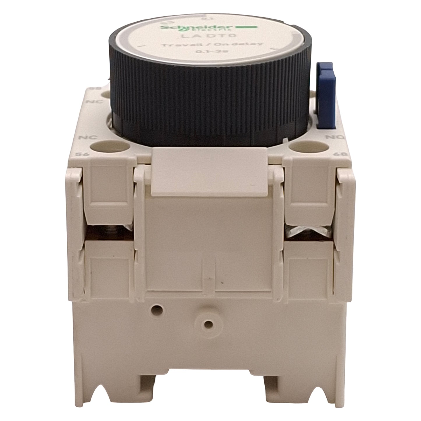 Used Schneider Electric LADT0 Time Delay Auxiliary Contact Block, 1NO + 1NC, 0.1-3s