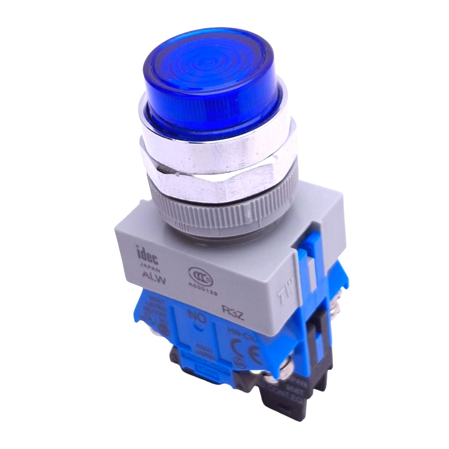 Used IDEC ALW29920D-S-24V Blue Illuminated Pushbutton, 22mm, 2NO, 10A Max, 24V Lamp