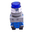 Used IDEC ALW29920D-S-24V Blue Illuminated Pushbutton, 22mm, 2NO, 10A Max, 24V Lamp