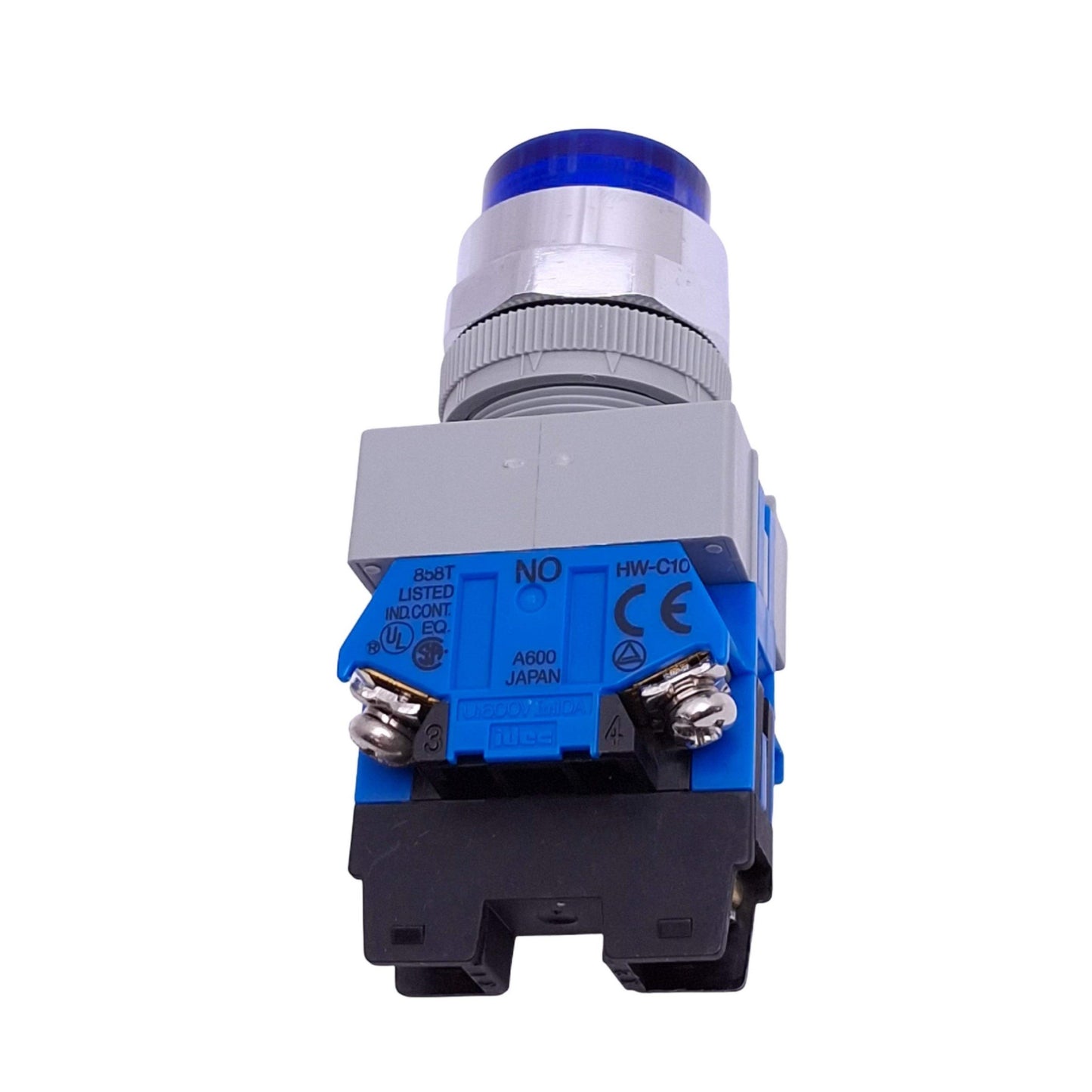 Used IDEC ALW29920D-S-24V Blue Illuminated Pushbutton, 22mm, 2NO, 10A Max, 24V Lamp