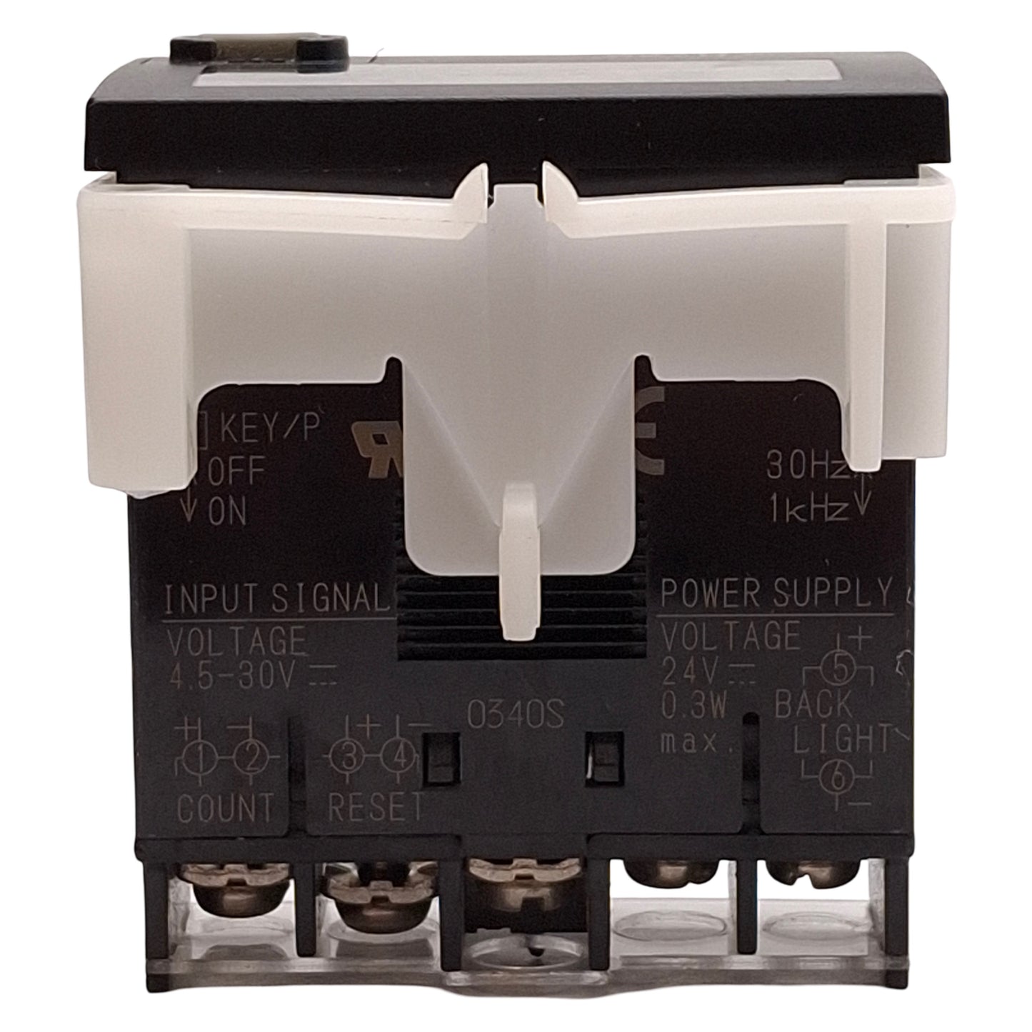 Used Omron H7EC-NV-BH Miniature Total Counter, 8-Digit, 0-99999999, 1/32 DIN, 24VDC