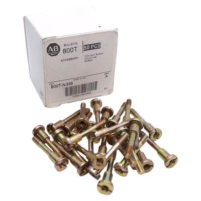 New Lot of 50 Allen Bradley 800T-N335 Contact Block Mounting Screws For ø30mm Size