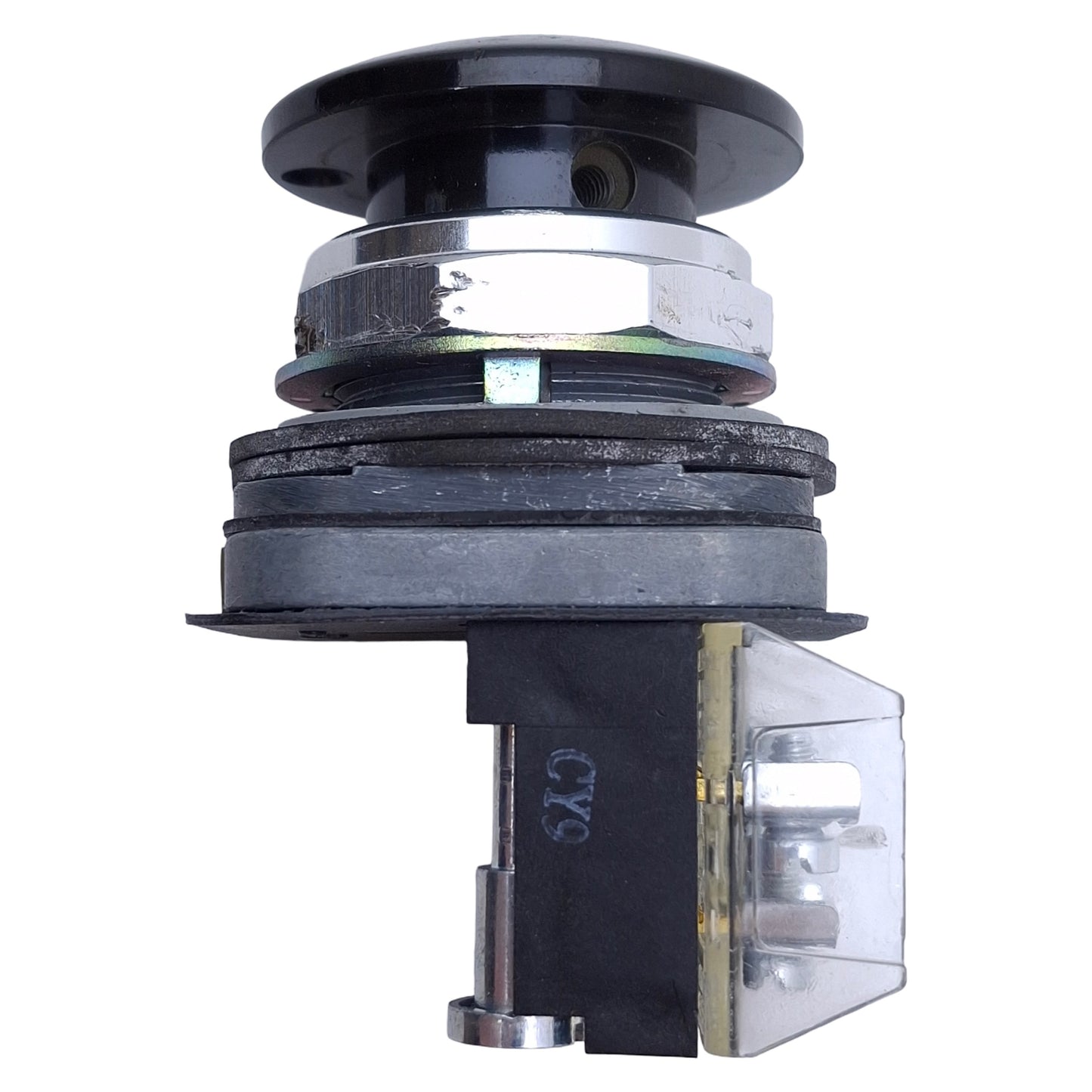 Used Allen Bradley 800T-D2A Momentary Black Push Button ø30mm, 1NO+1NC, 600VAC 10A