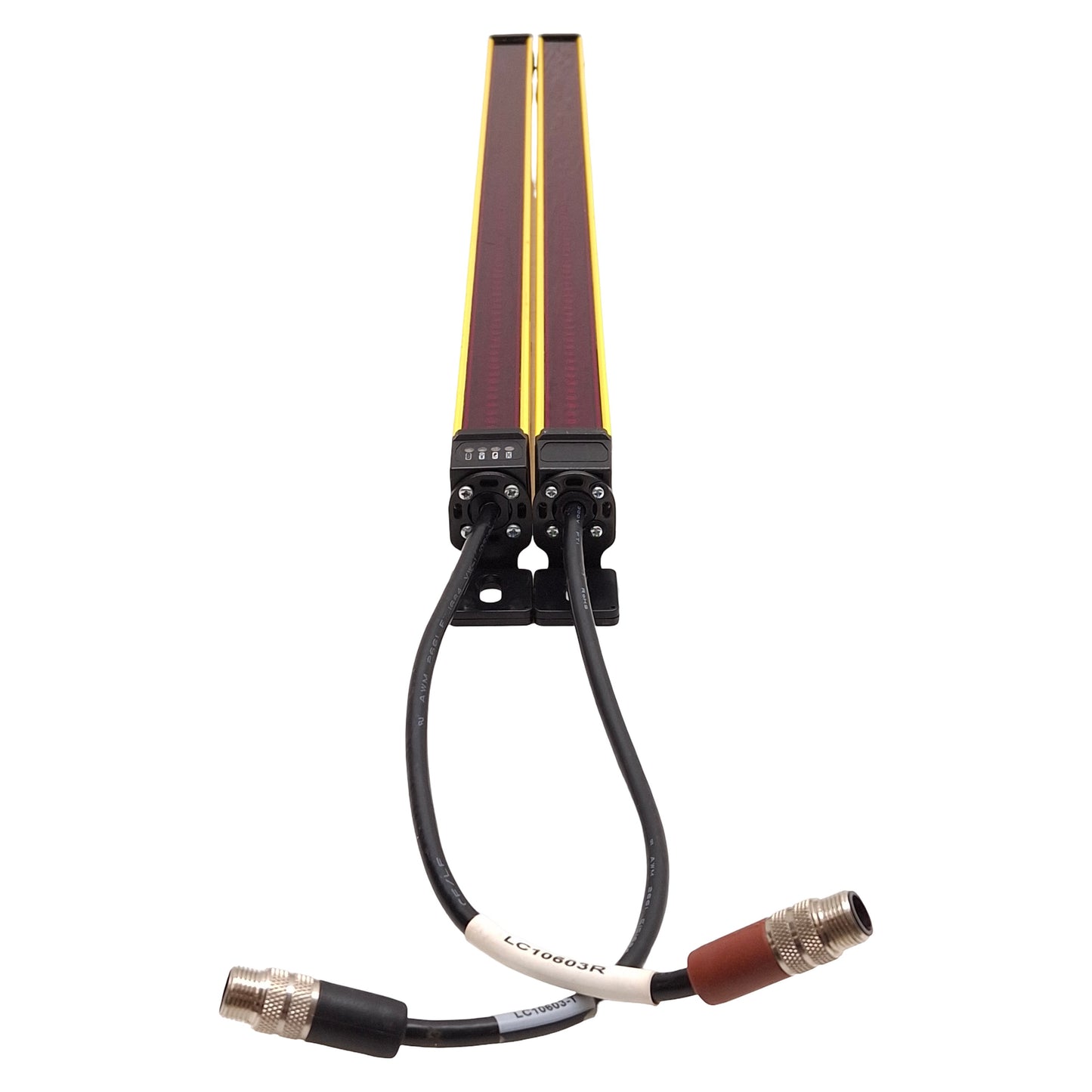 Used STI MC47SR-12-500-X / MC47-12-500-R Safety Light Curtain Transmitter & Receiver
