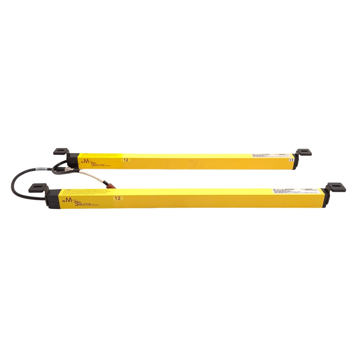 Used STI MC47SR-12-500-X / MC47-12-500-R Safety Light Curtain Transmitter & Receiver