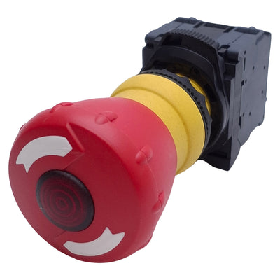 Used Allen Bradley 800FP-LMT44 Emergency Stop Push-Twist Button ø22mm, 1NO+1NC, 24VDC