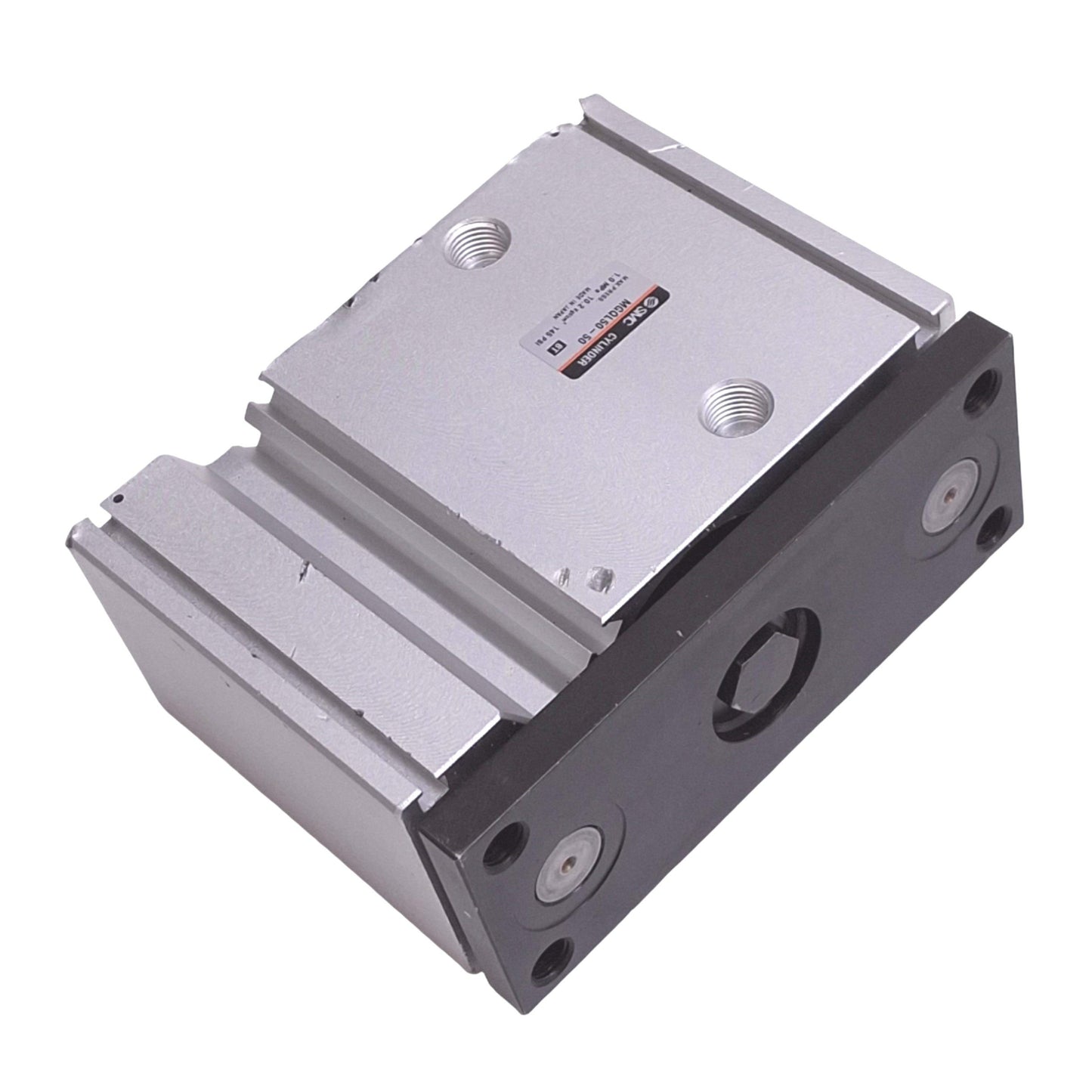 Used SMC MGQL50-50 Compact Guided Cylinder, 50mm Bore, 50mm Stroke, Rc 1/4, 1.0MPa
