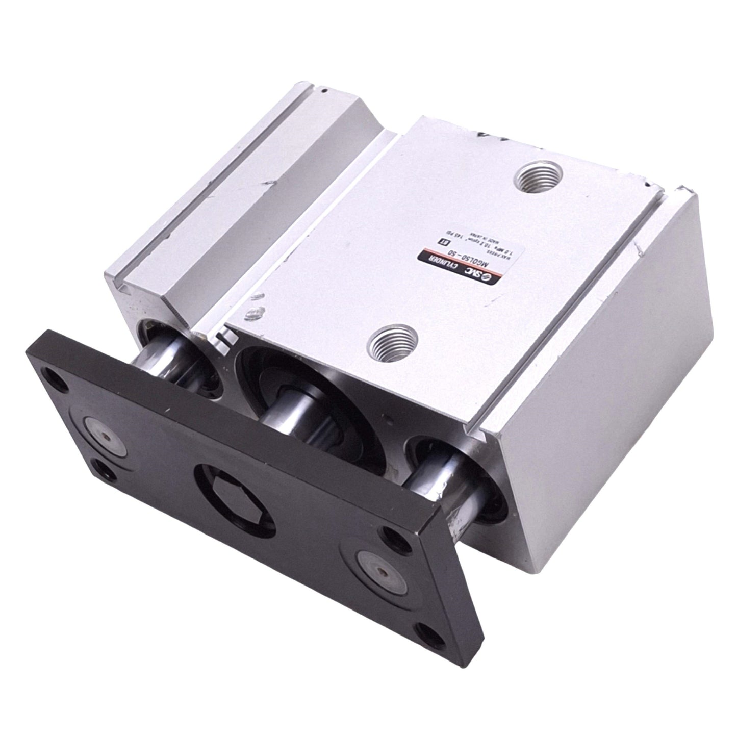 Used SMC MGQL50-50 Compact Guided Cylinder, 50mm Bore, 50mm Stroke, Rc 1/4, 1.0MPa