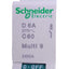 New – Open box Schneider Electric 24504 Multi9 Circuit Breaker, 1-Pole 6A, 277VAC Max, DIN Rail