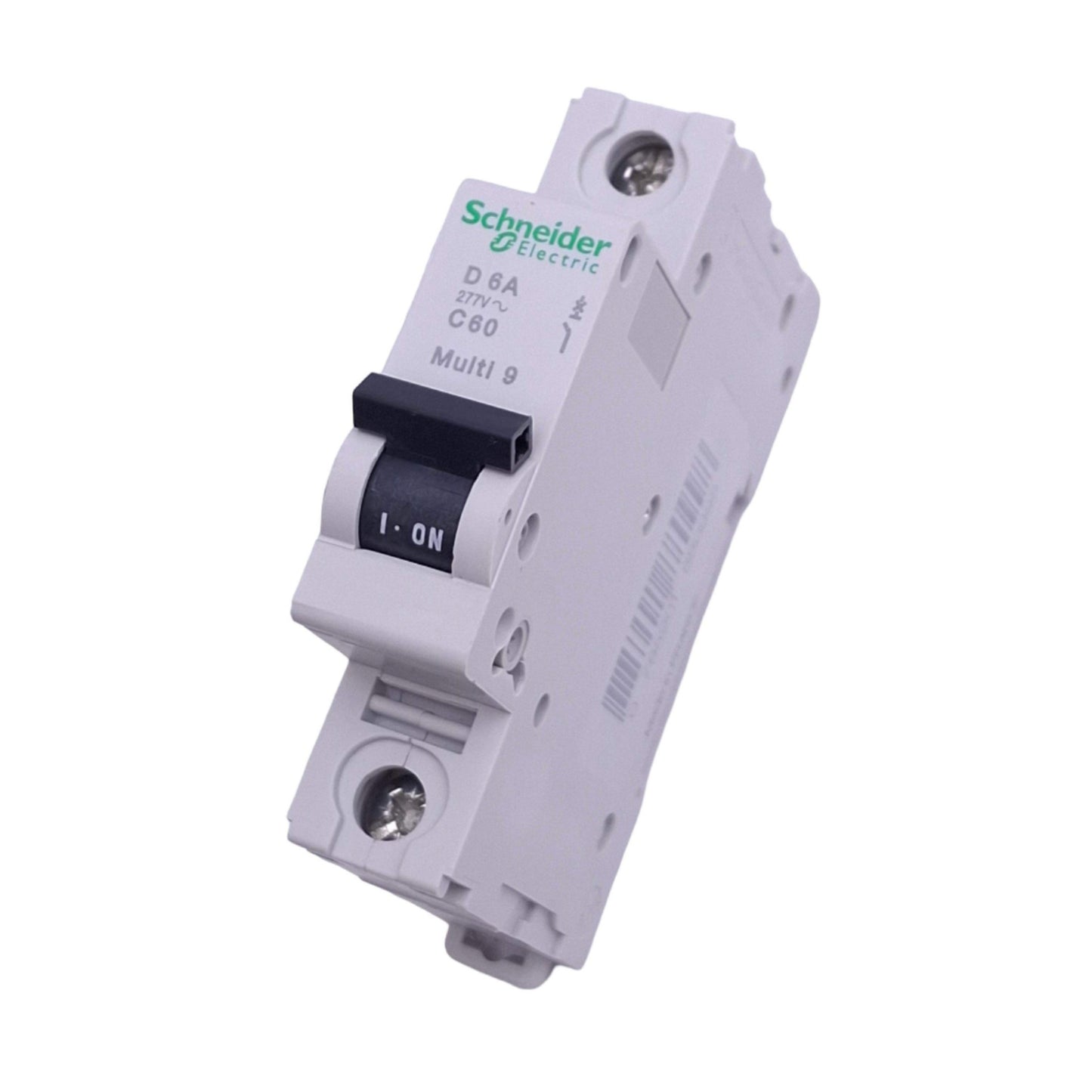 New – Open box Schneider Electric 24504 Multi9 Circuit Breaker, 1-Pole 6A, 277VAC Max, DIN Rail