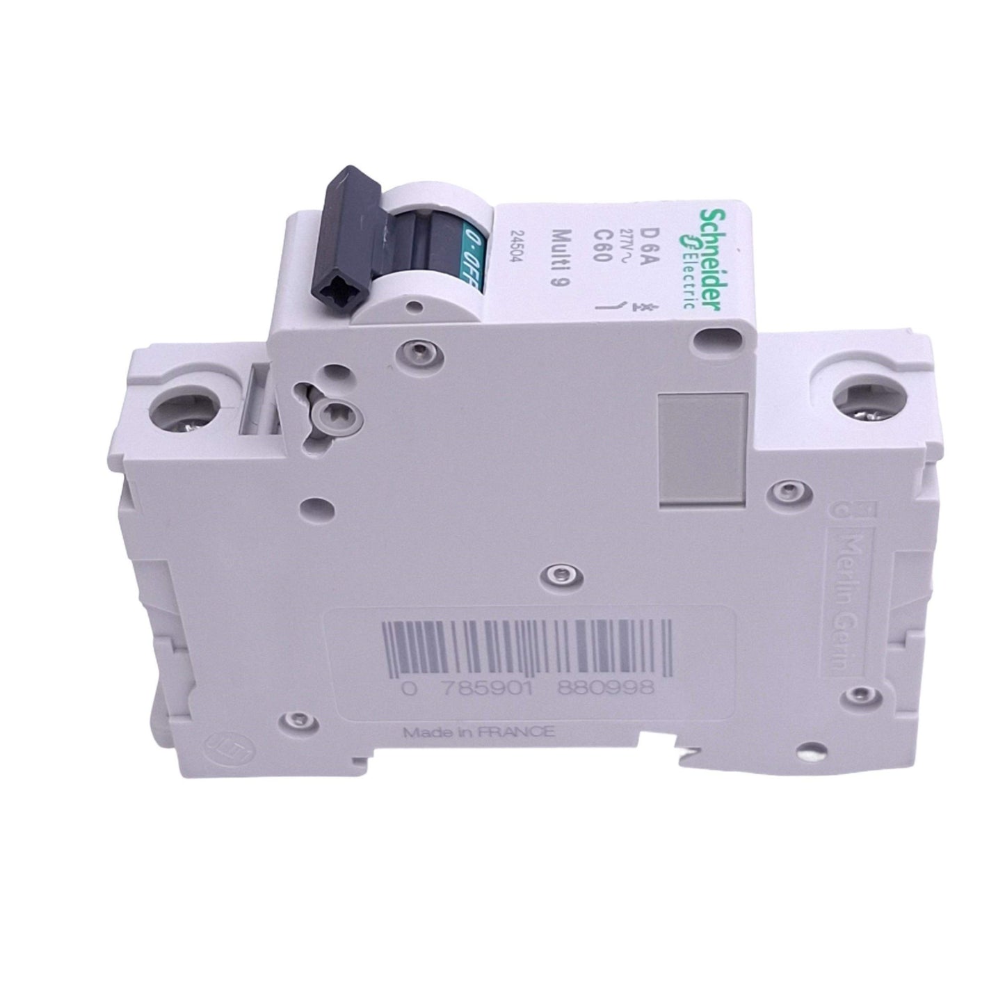 New – Open box Schneider Electric 24504 Multi9 Circuit Breaker, 1-Pole 6A, 277VAC Max, DIN Rail