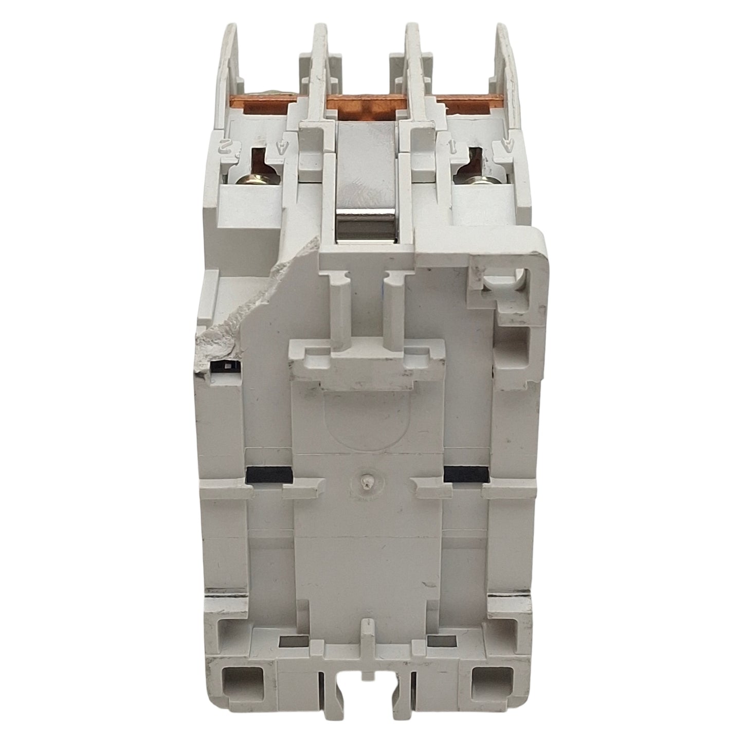 Used Cutler-Hammer CE15ENS3AB Contactor, 3-P 25A 600VAC, 110/120VAC Coil *Broken DIN*