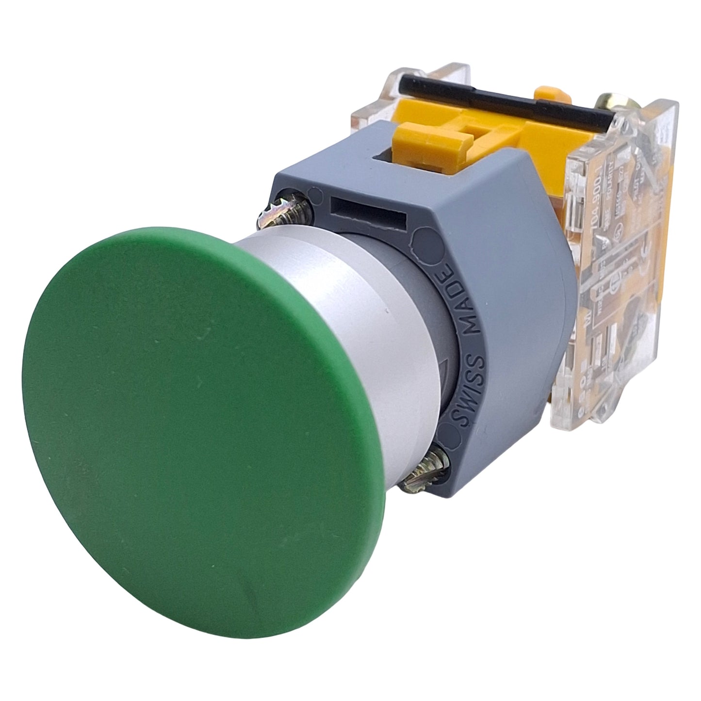 Used EAO 704.070.5 Green Momentary Mushroom Head Push Button 1NO, ø22mm, 10A 500VAC