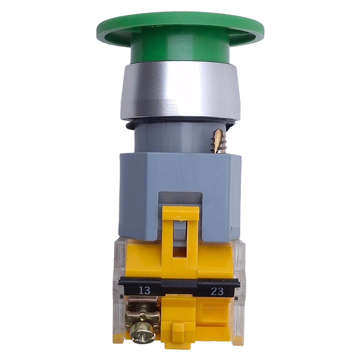 Used EAO 704.070.5 Green Momentary Mushroom Head Push Button 1NO, ø22mm, 10A 500VAC