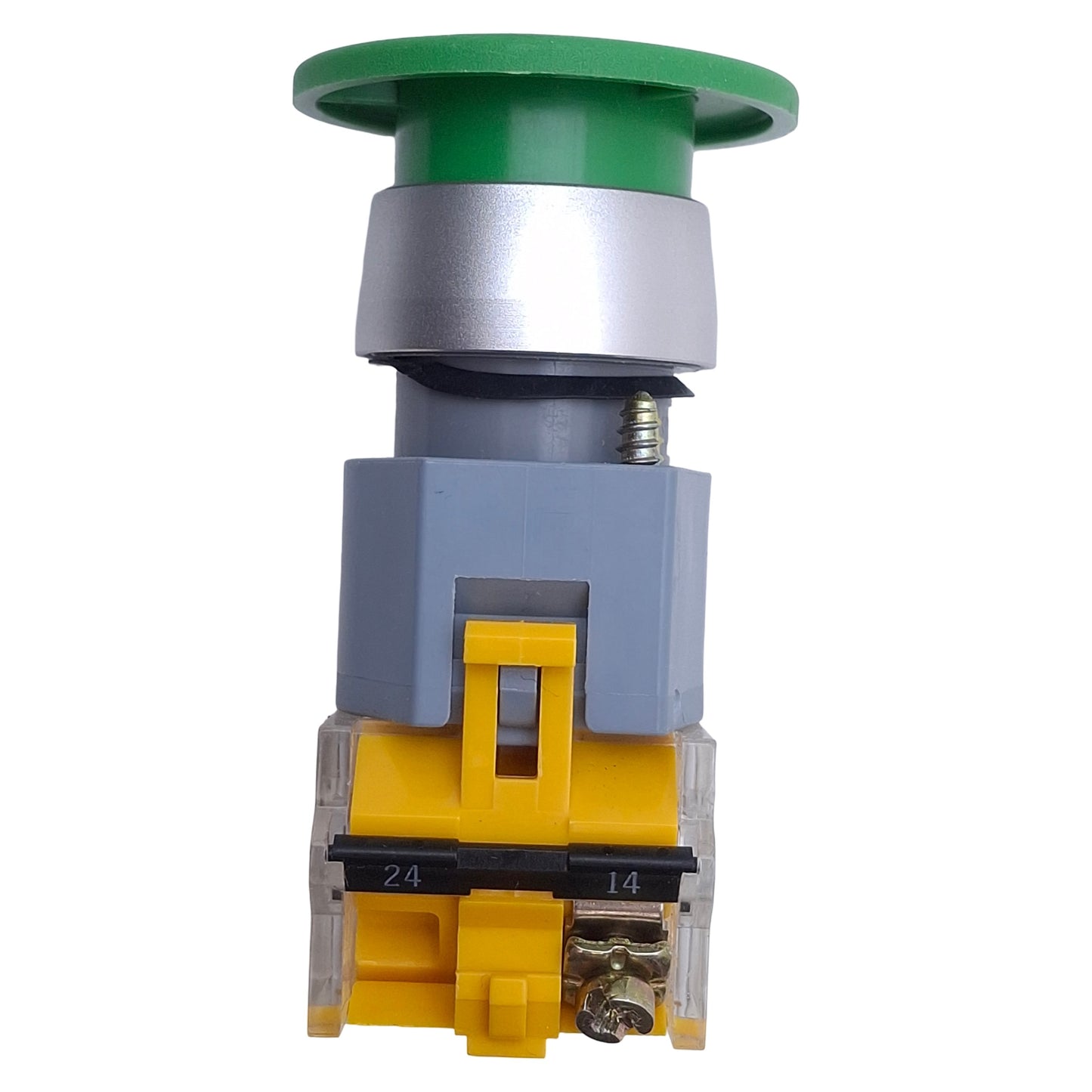 Used EAO 704.070.5 Green Momentary Mushroom Head Push Button 1NO, ø22mm, 10A 500VAC