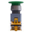 Used EAO 704.070.5 Green Momentary Mushroom Head Push Button 1NO+1NC, ø22mm, 500VAC