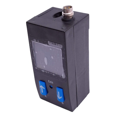 New – Open box Festo SDE1-D10-G2-MS-L-P1-M8 Pressure Sensor, 0-10bar, PNP Out, 15-30VDC