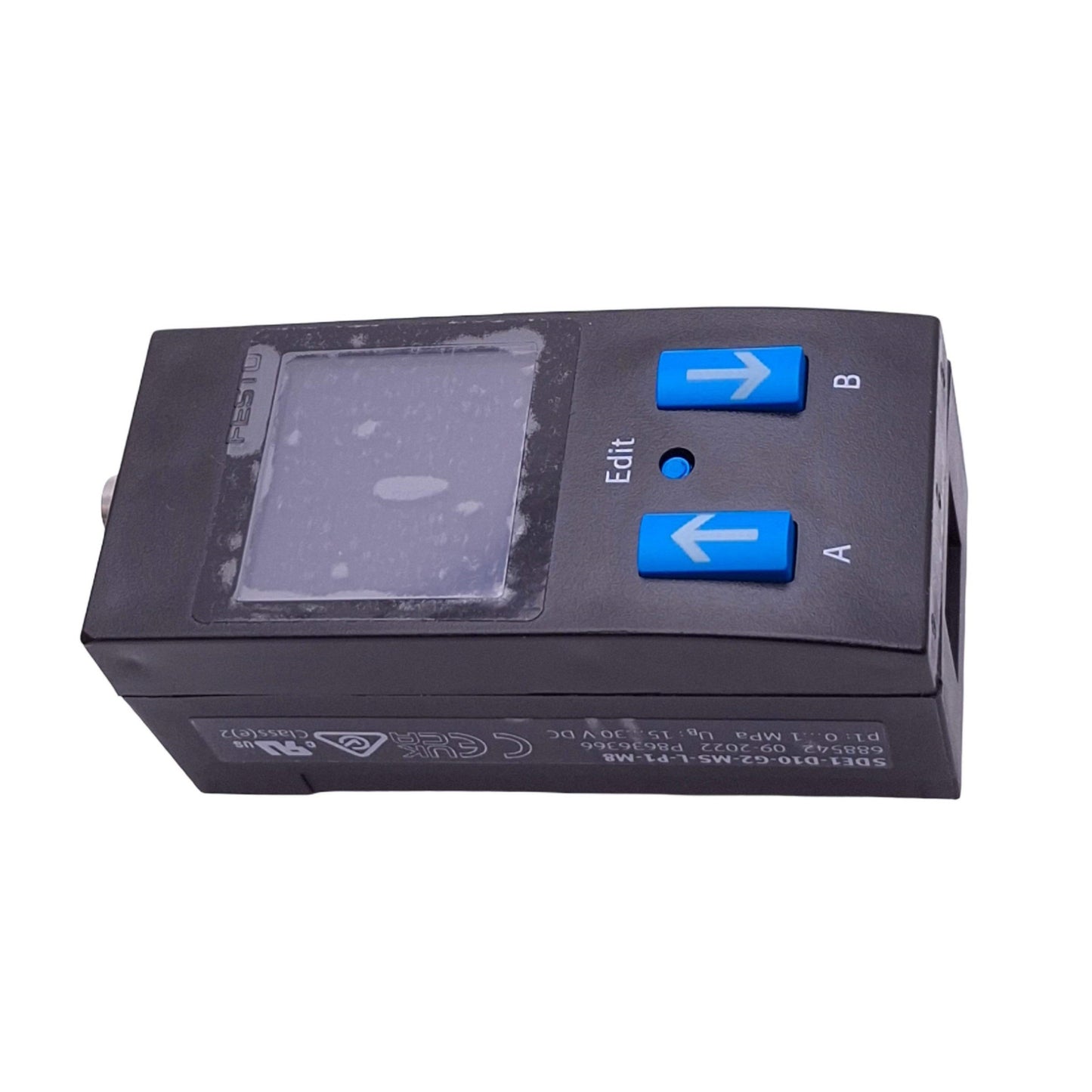 New – Open box Festo SDE1-D10-G2-MS-L-P1-M8 Pressure Sensor, 0-10bar, PNP Out, 15-30VDC