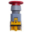 Used EAO 704.075.2 Emergency Stop Push-Twist To Release Button ø22mm, 1NO, 10A 500VAC