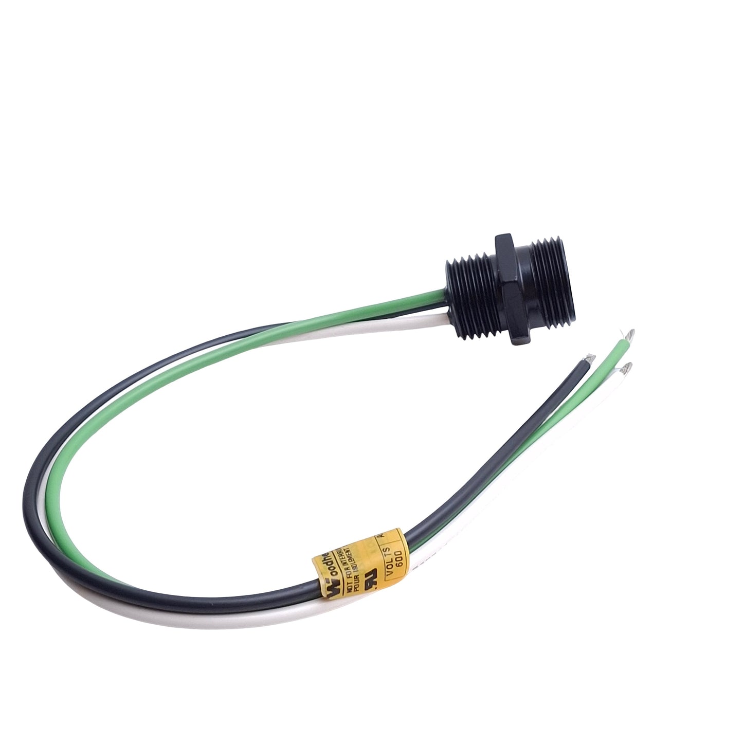 New Brad Harrison Molex 1R3004A20A120 Panel Receptacle, 3-Pole Mini, 12in, 1/2in NPT