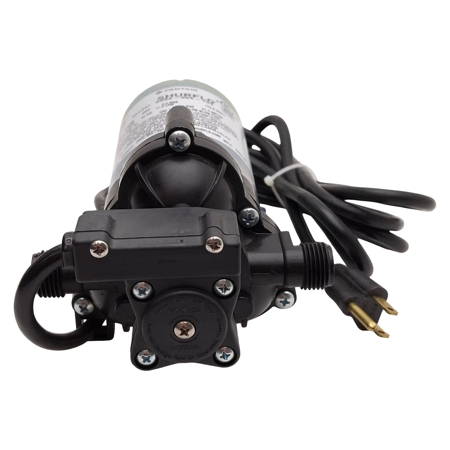 Used Pentair 2088-594-144 SHURflo Diaphragm Pump, 3.0GPM, 130°F, 1/2in-14 NPS, 115VAC