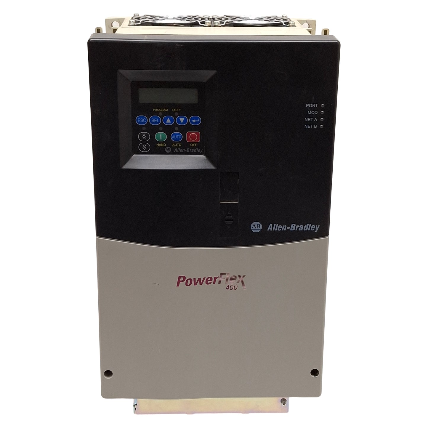 Used Allen Bradley 22C-B049A103 PowerFlex 400 AC Drive, 15HP, 3Ø 0-230VAC 49A 0-320Hz