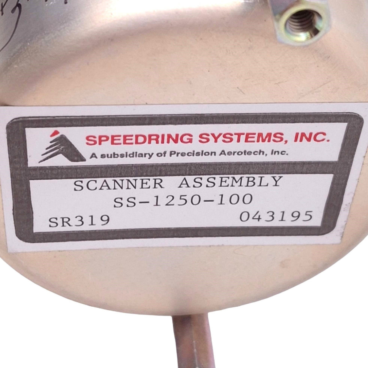 Used Aerotech Speedring SS-1250-100 SR319 Scanner Assembly, w/ Encoder, 12-Pin