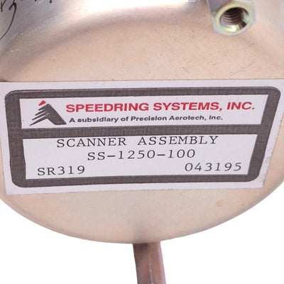 Used Aerotech Speedring SS-1250-100 SR319 Scanner Assembly, w/ Encoder, 12-Pin