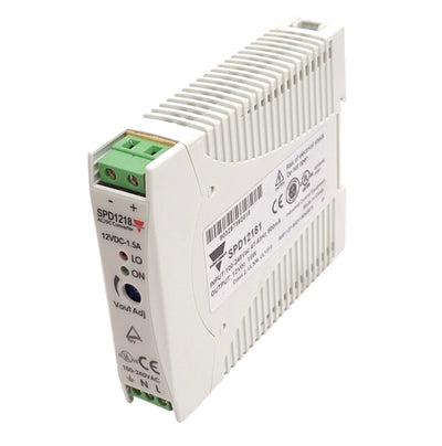 New Carlo Gavazzi SPD1218 Power Supply, 100-240VAC In, 12VDC 1.5A Out, 18W Max