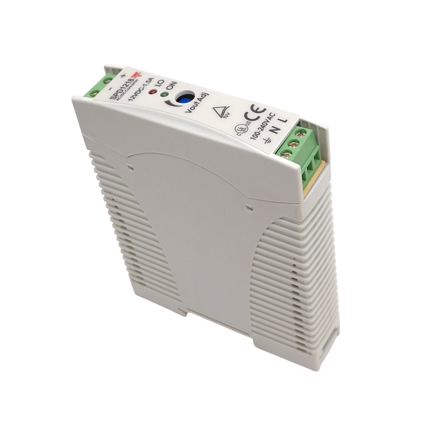 New Carlo Gavazzi SPD1218 Power Supply, 100-240VAC In, 12VDC 1.5A Out, 18W Max