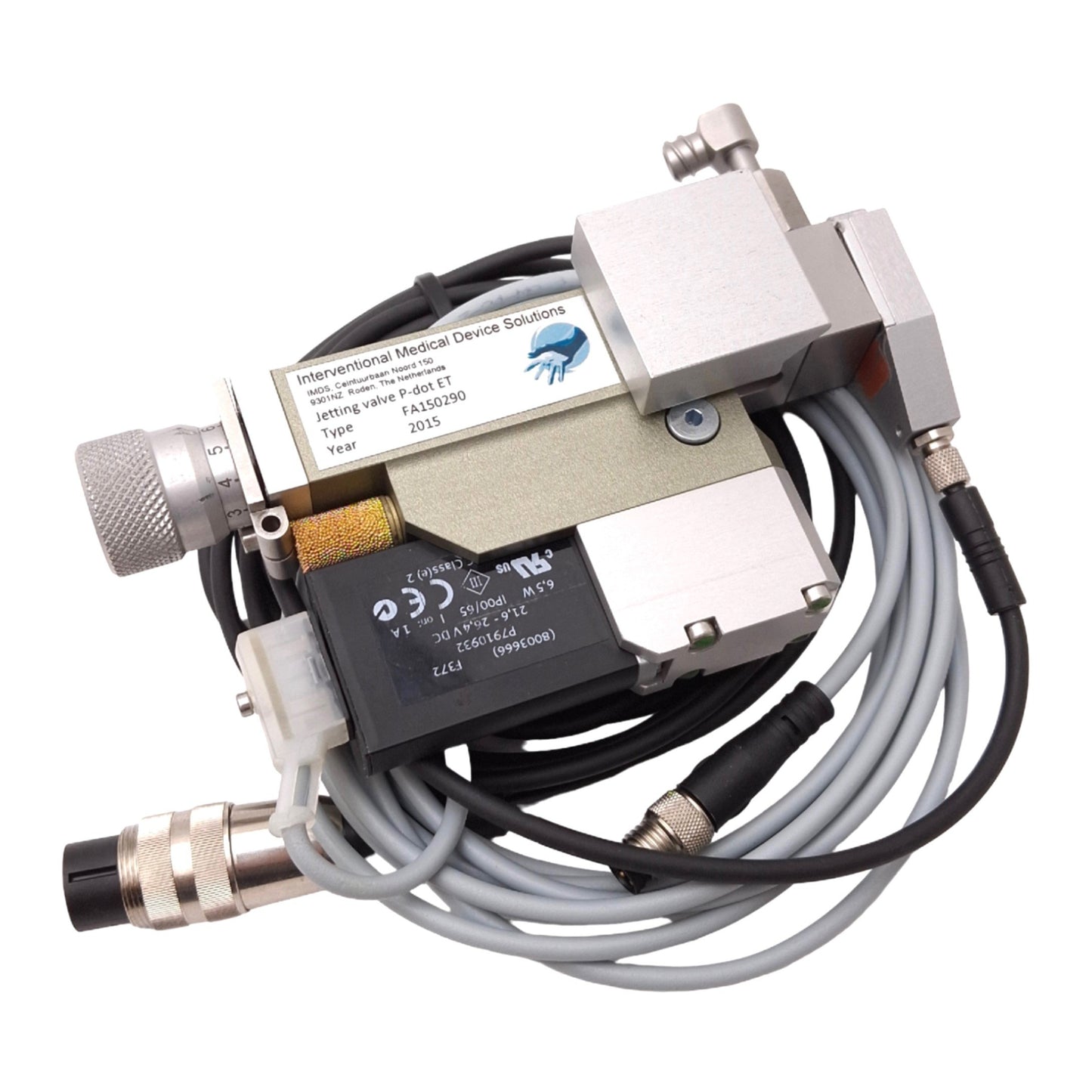 Used Nordson 7825002 Liquidyn P-Dot Pneumatic Fluid Dispensing Valve, 24VDC