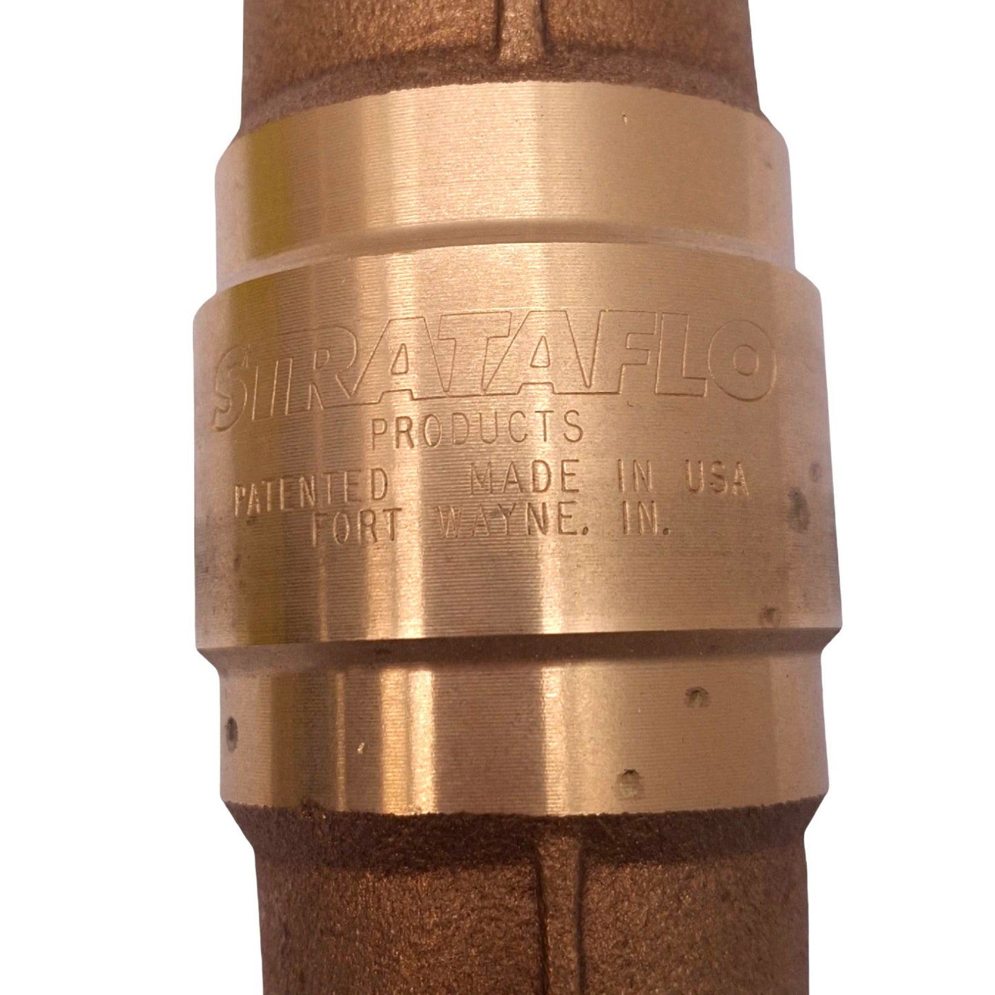 New Strataflo 400-100 Bronze Check Valve w/ Poppet, 1in, 400psi Max, 12gpm Flow