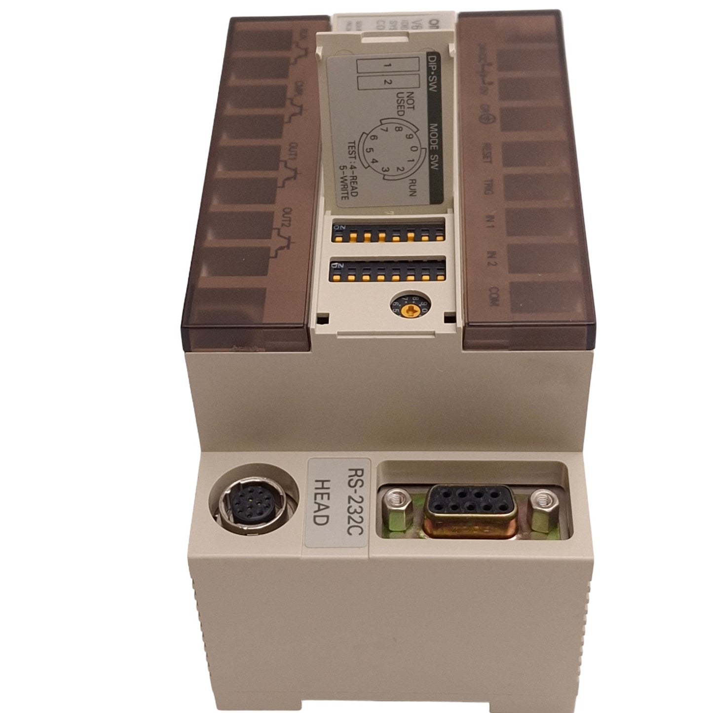 Used Omron V600-CD1D-V3 Identification System Controller for RFID, RS-232C, 24VDC
