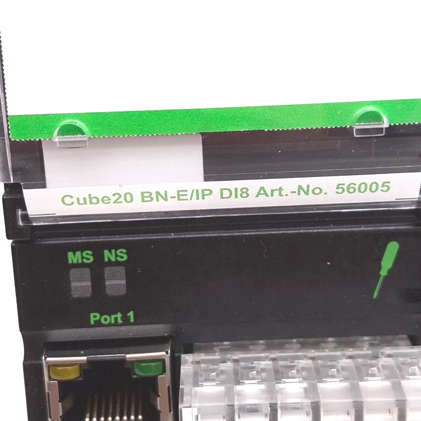 Used Murrelektronik 56005 Cube20 BN-E/IP DI8 Bus Node, Ethernet-IP, 8-Input, 24VDC