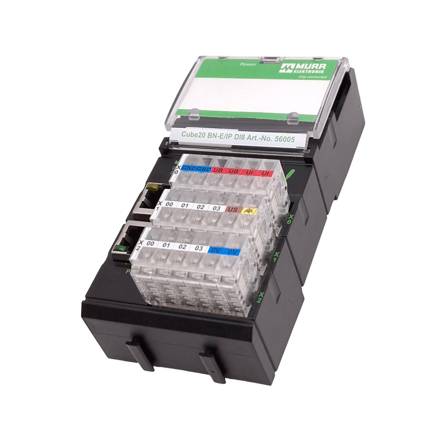 Used Murrelektronik 56005 Cube20 BN-E/IP DI8 Bus Node, Ethernet-IP, 8-Input, 24VDC