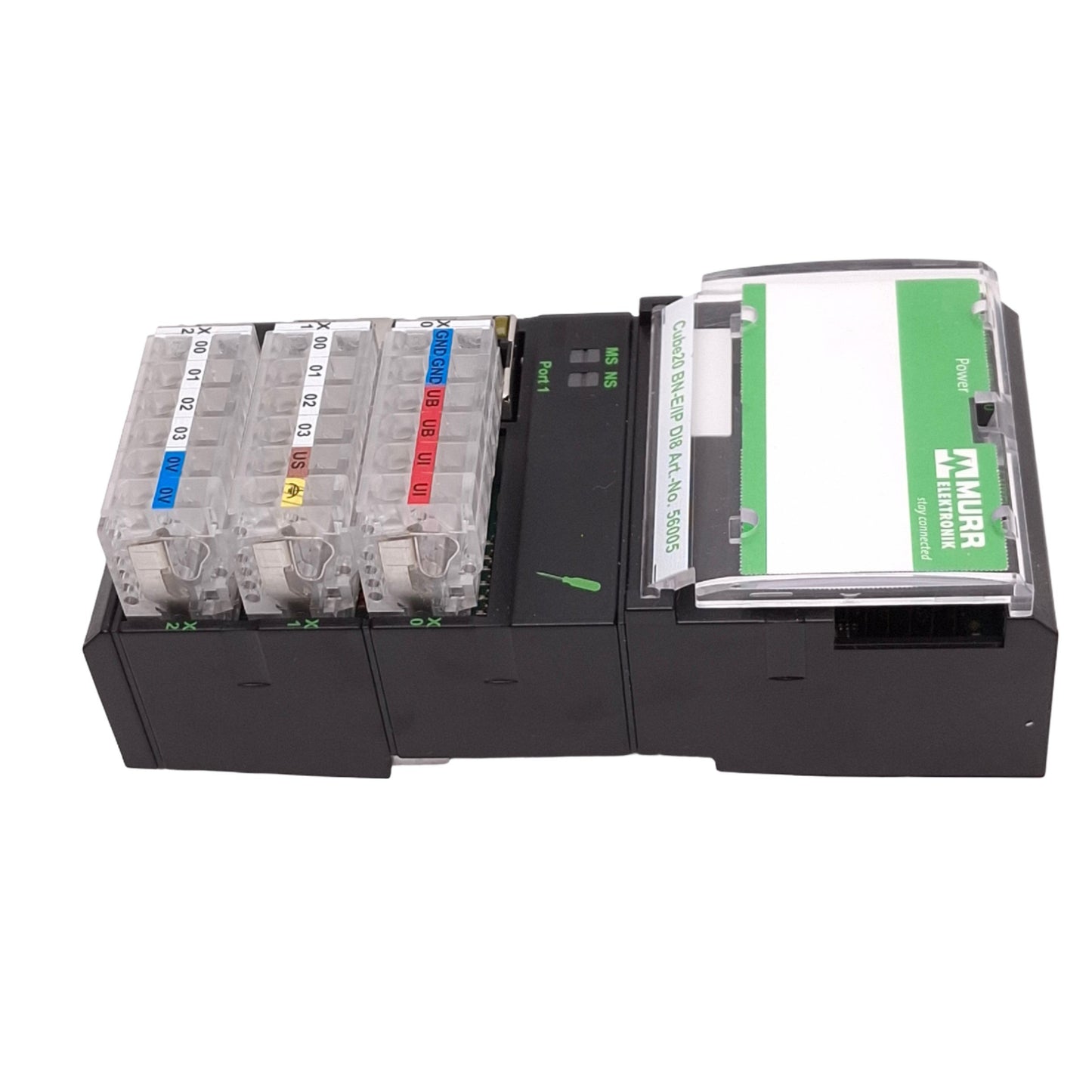 Used Murrelektronik 56005 Cube20 BN-E/IP DI8 Bus Node, Ethernet-IP, 8-Input, 24VDC