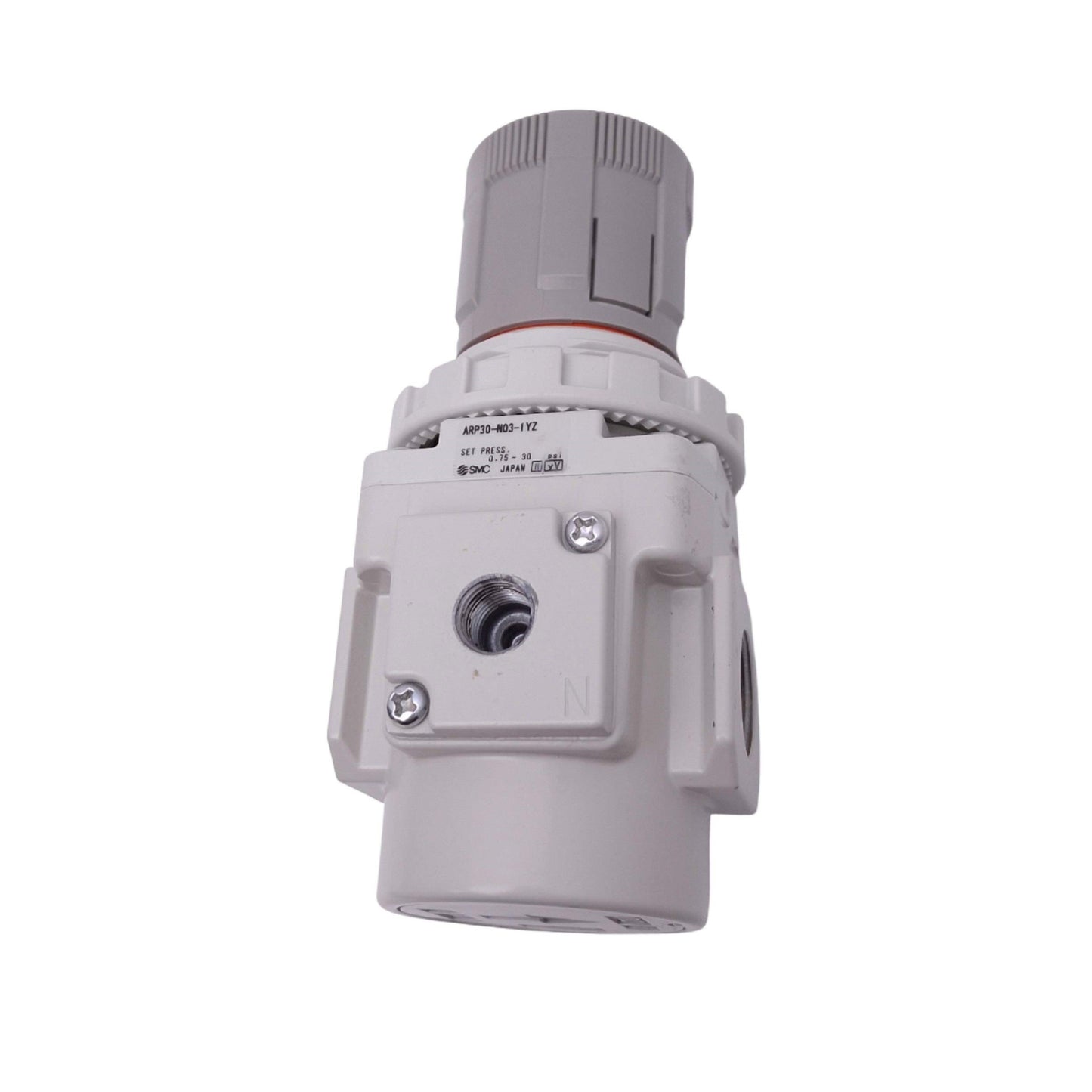 Used SMC ARP30-N03-1YZ Precision Regulator, 0.75-30psi Set, 100psi Max, 3/8in NPT