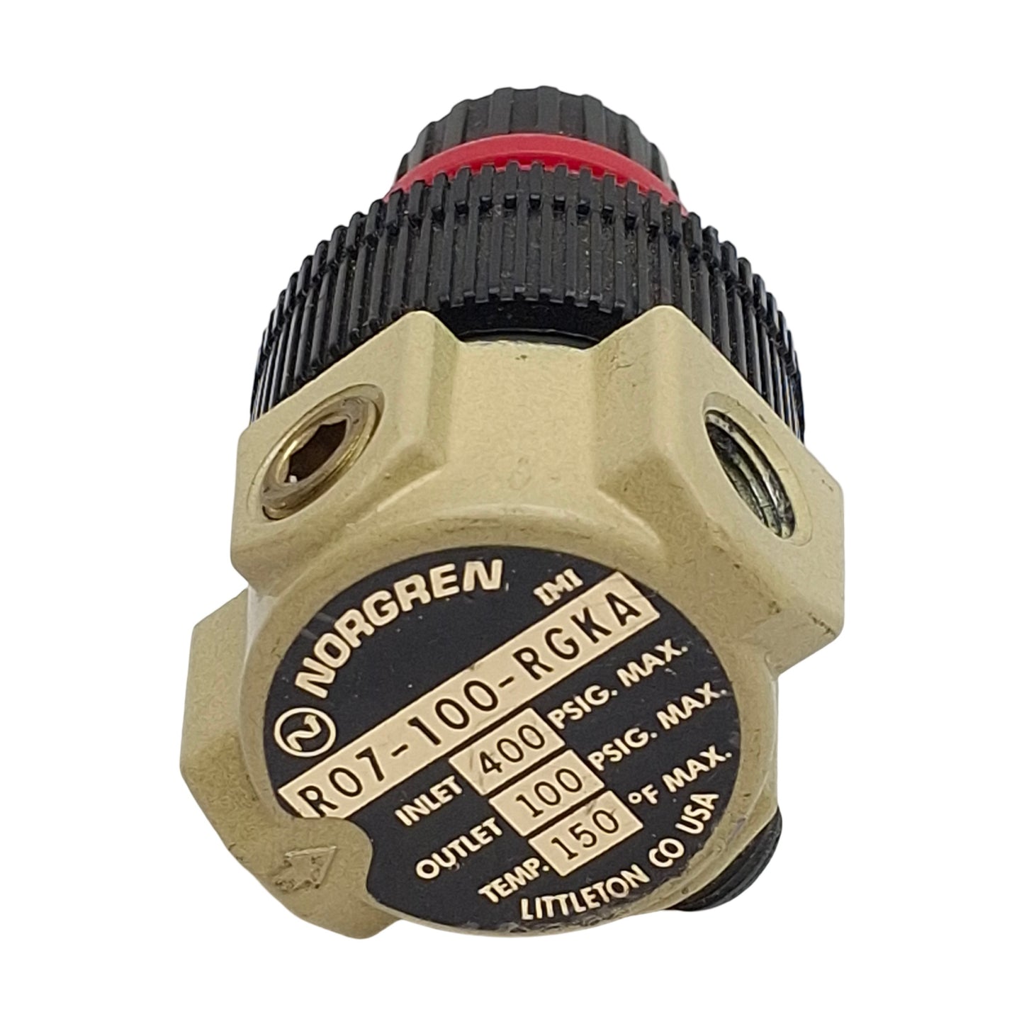 Used Norgren R07-100-RGKA Pneumatic Regulator, 1/8in PTF, 400psi Max, 100psi Set